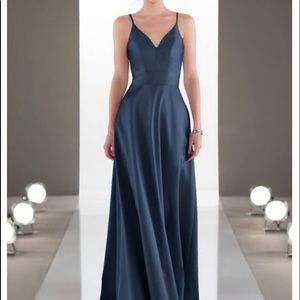 Midnight blue bridesmaid dress size 12.